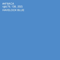 #4F8ACA - Havelock Blue Color Image
